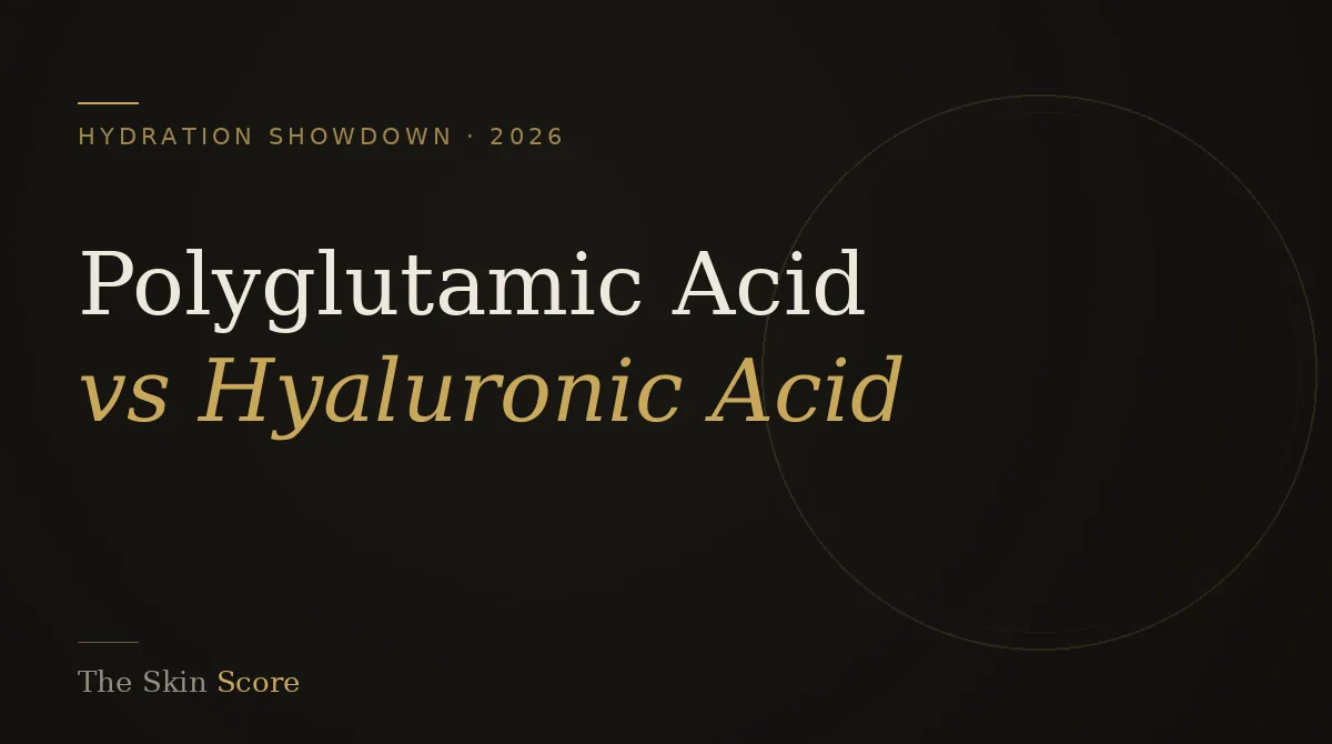 Polyglutamic acid versus hyaluronic acid hydration comparison